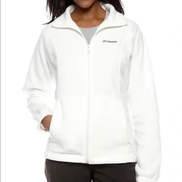 Columbia Jackets & Blazers - Columbia White Fleece Jacket Benton Springs